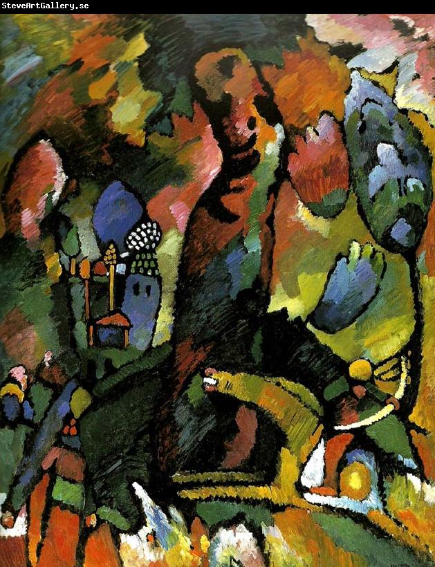 Wassily Kandinsky picture withe an archer